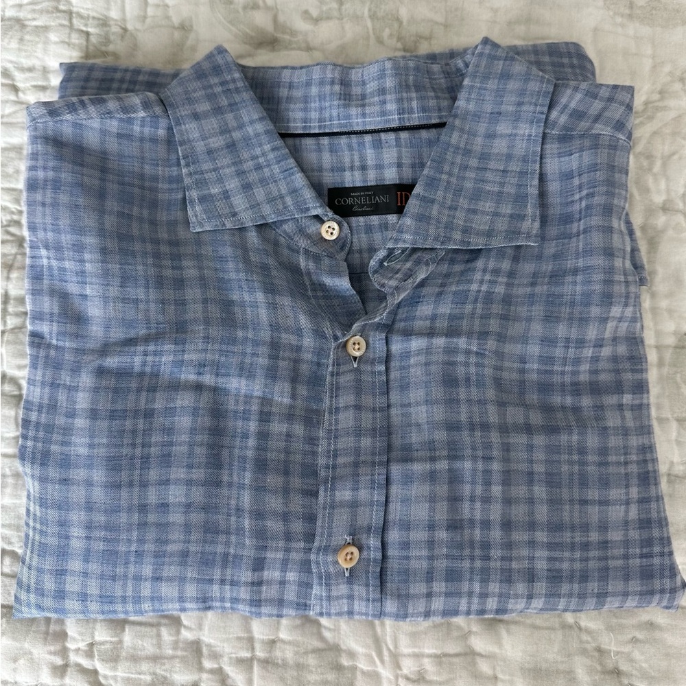Corneliani Long Sleeve Casual Shirt for Men Size 44 (XL)